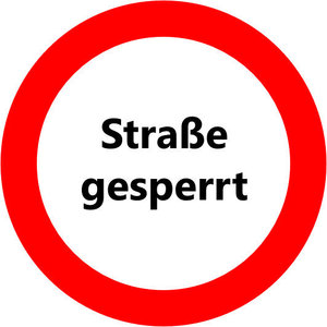 Grafik: Straßensperrung