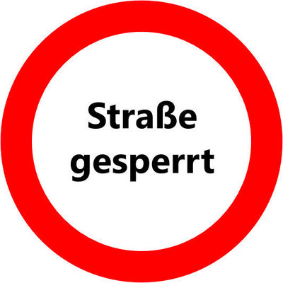 Grafik: Straßensperrung