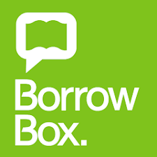 Foto: Grünes Logo von Borrow Box.