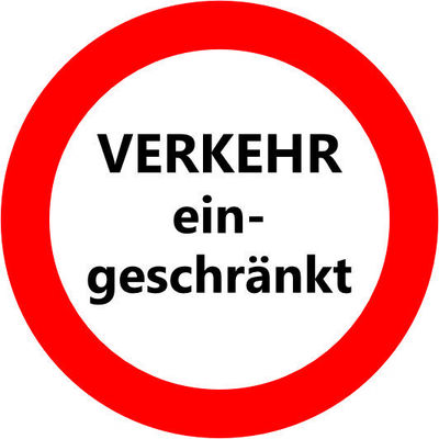 Grafik: Verkehr eingeschränkt