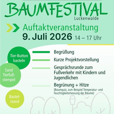 Baumfestival - Einladung zur Auftaktveranstaltung