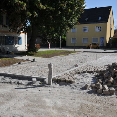Bild vergr&ouml;&szlig;ern: Foto: Eine Straßenbaustelle.