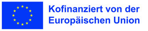 Bild vergr&ouml;&szlig;ern: Foto: EU-Flagge und Schriftzug "kofinanziert von der Europäischen Union".