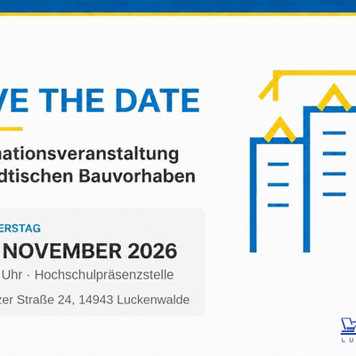 Save the Date Informationsveranstaltung