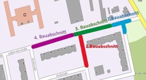 Bild vergr&ouml;&szlig;ern: Foto: Plan der Straßensperrung.