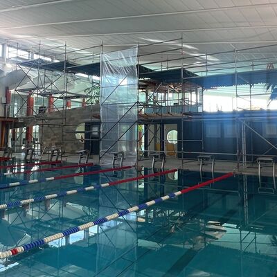 Fläming-Therme - Schlussarbeiten vor der Wiedereröffnung